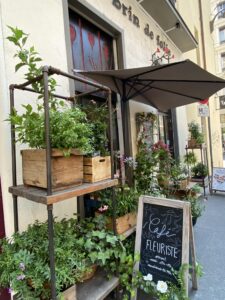 L’entrée du café botanique à quelques pas de la place des Terreaux dans le premier arrondissement de Lyon, le vendredi 2 juin 2023.