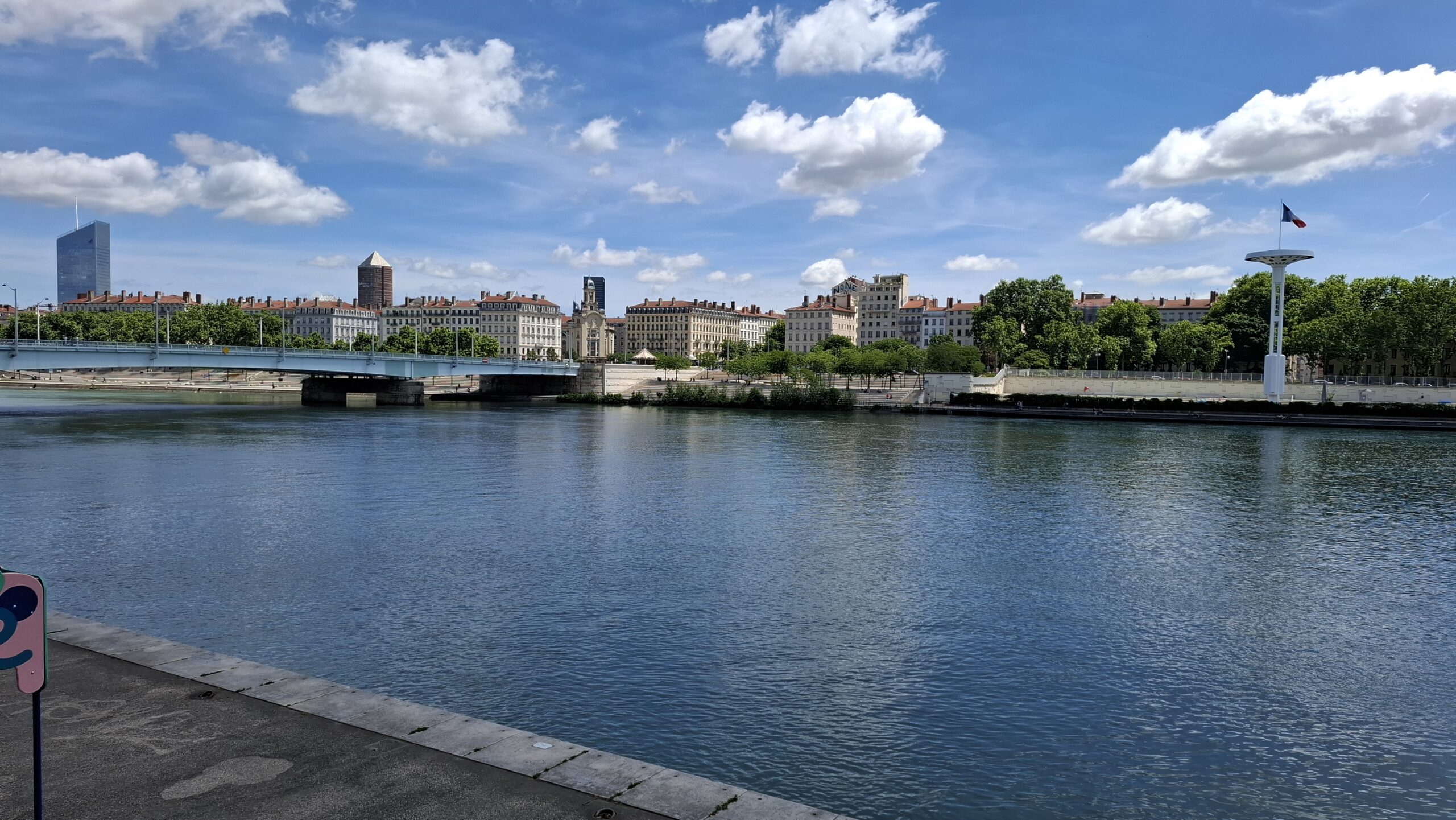 Le Rhône, en mai 2025. A Lyon. ©Emmanuel Da Silva